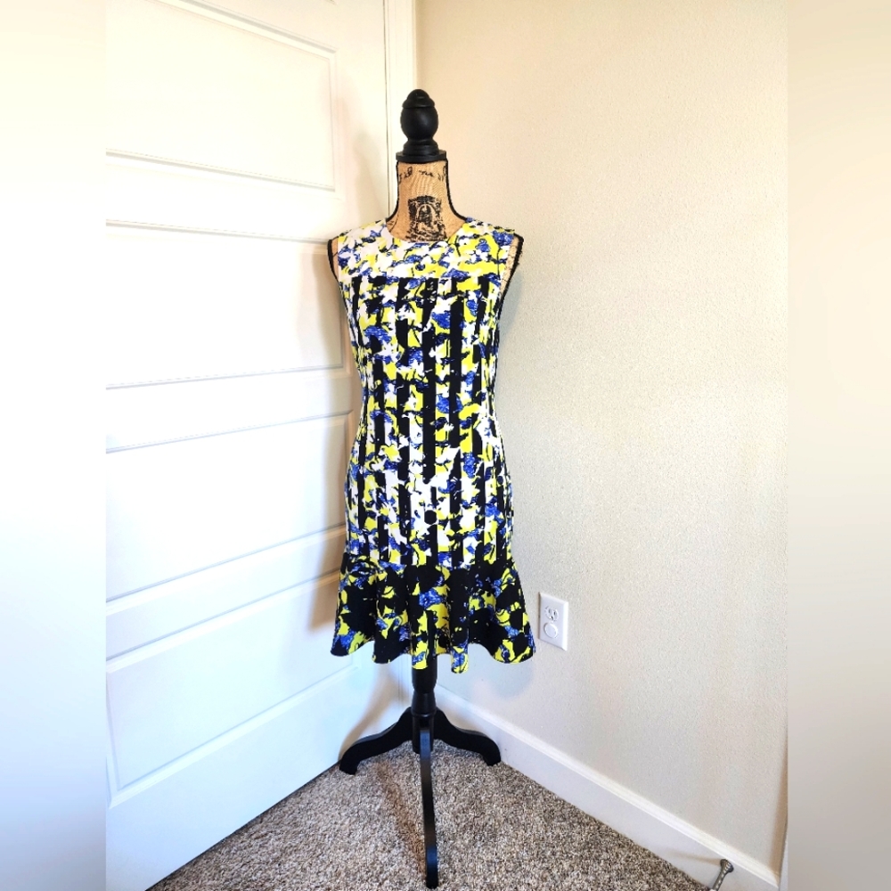 Peter Pilotto Floral and Striped Dress size S/P